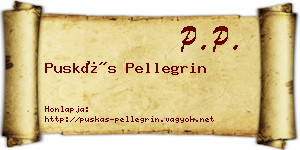 Puskás Pellegrin névjegykártya